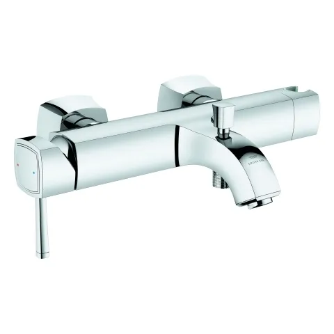 Einhand-Wannenbatterie Grandera 24374, Wandmontage, integrierter Handbrausehalter, eigensicher, chrom Farbe: chrom Einhand-Wannenbatterie Grandera 24374, Wandmontage, integrierter Handbrausehalter, eigensicher, chrom Farbe: chrom