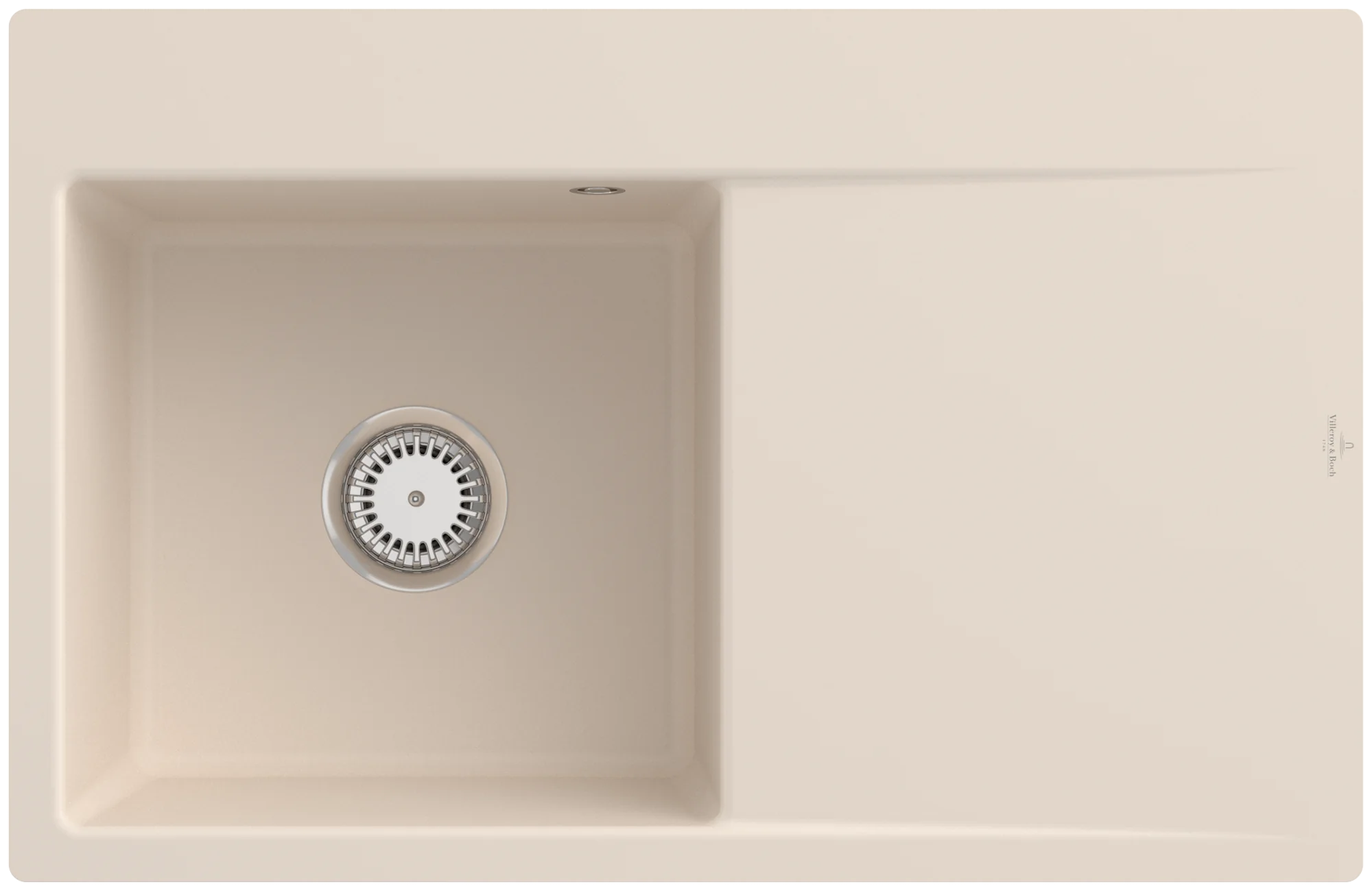 Villeroy & Boch Subway Style 45 Flat 780x510mm, flächenbündige Einbauspüle, links