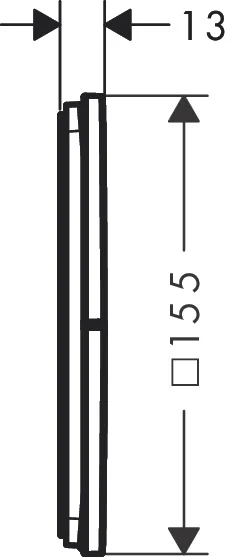 Hansgrohe ShowerSelect Comfort E Absperrventil Unterputz, Mattweiß, 3 Verbraucher, flache Rosette, einfache Installation