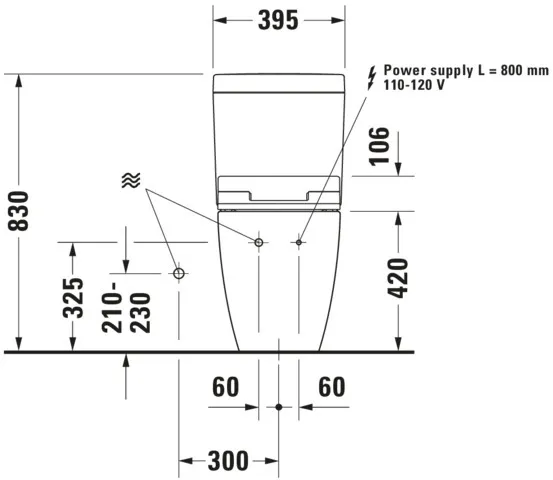 Duravit WC-Sitz mit Unterdusche (elektrisch) „SensoWash® Slim“