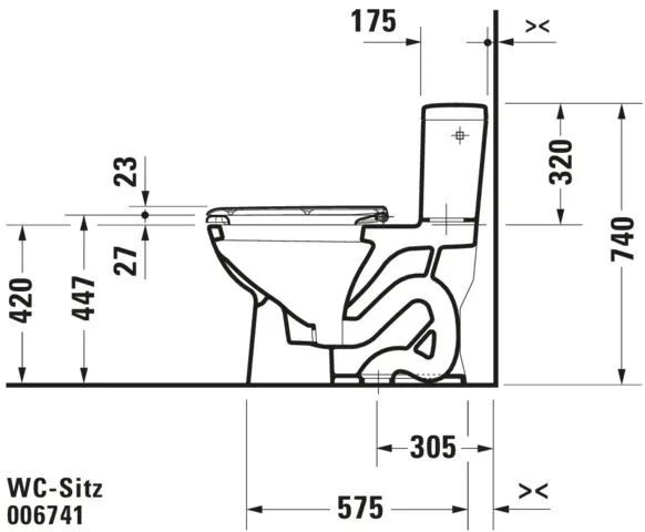 Duravit WC-Sitz „D-Code“ 36 × 47,5 × 5 cm