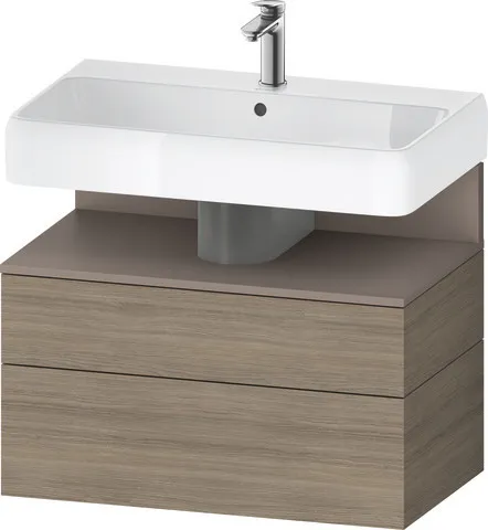 Duravit Waschtischunterschrank wandhängend „Qatego“ 79 × 59 × 47 cm in, ohne Beleuchtung Duravit Waschtischunterschrank wandhängend „Qatego“ 79 × 59 × 47 cm in, ohne Beleuchtung