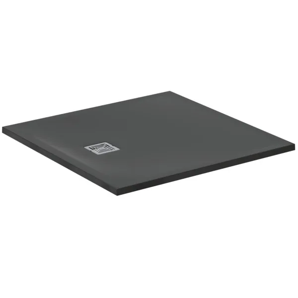 Ideal Standard Quadrat-Brausewanne Ultra Flat S + 1000x1000 mm Schiefer 30 mm Höhe Ablauf 25 cm Mitte/Seite Ideal Standard Quadrat-Brausewanne Ultra Flat S + 1000x1000 mm Schiefer 30 mm Höhe Ablauf 25 cm Mitte/Seite