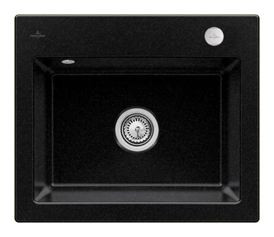 Villeroy & Boch Subway 60 S Einbauspüle 600x510mm Exc-Garn. Keramik Chromite CeramicPlus