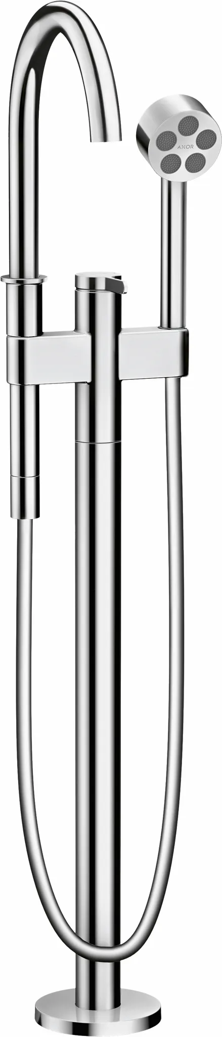 Wannenmischer Axor One Fertigset zur Bodenmontage chrom