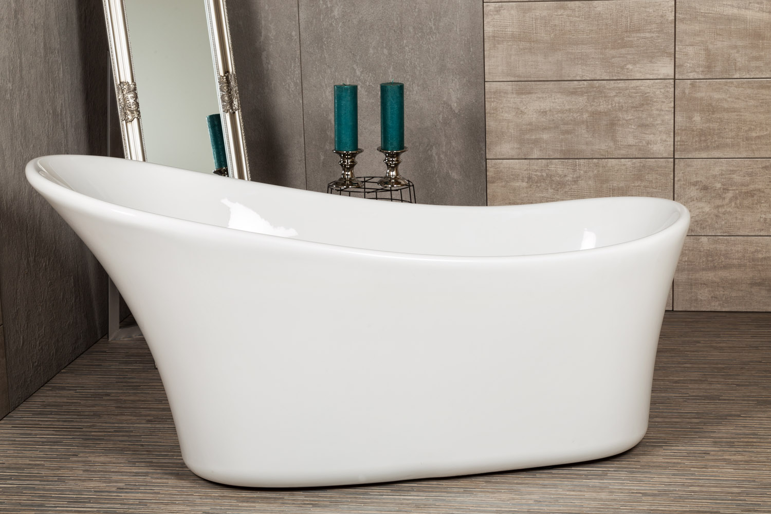 Novoterm Badewanne „MAYA“ freistehend 1570 × 680 mm, ,, , Novoterm Badewanne „MAYA“ freistehend 1570 × 680 mm, ,, ,