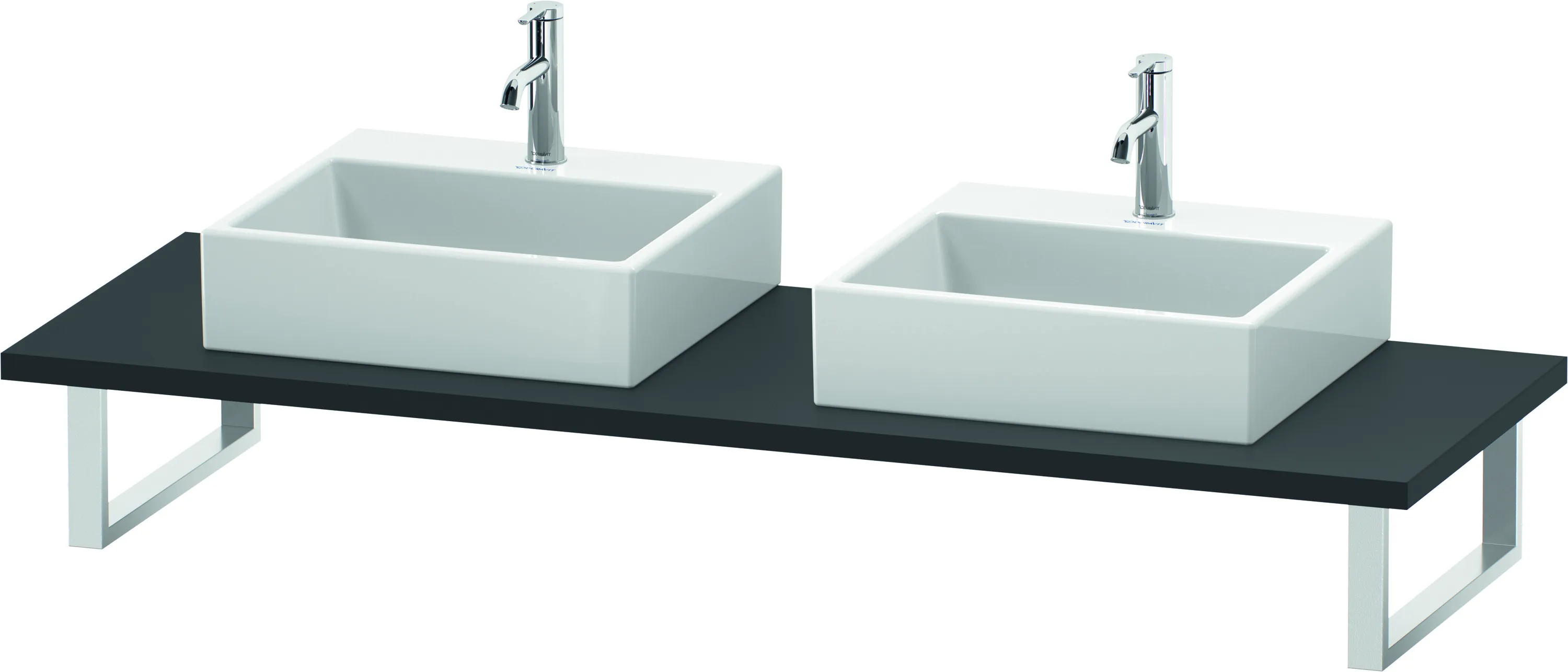 Duravit Konsole „L-Cube“ in Graphit Supermatt Duravit Konsole „L-Cube“ in Graphit Supermatt