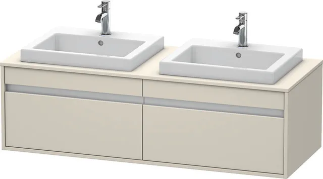 Duravit Waschtischunterschrank wandhängend „Ketho“ 140 × 42,6 × 55 cm Taupe Matt Duravit Waschtischunterschrank wandhängend „Ketho“ 140 × 42,6 × 55 cm Taupe Matt