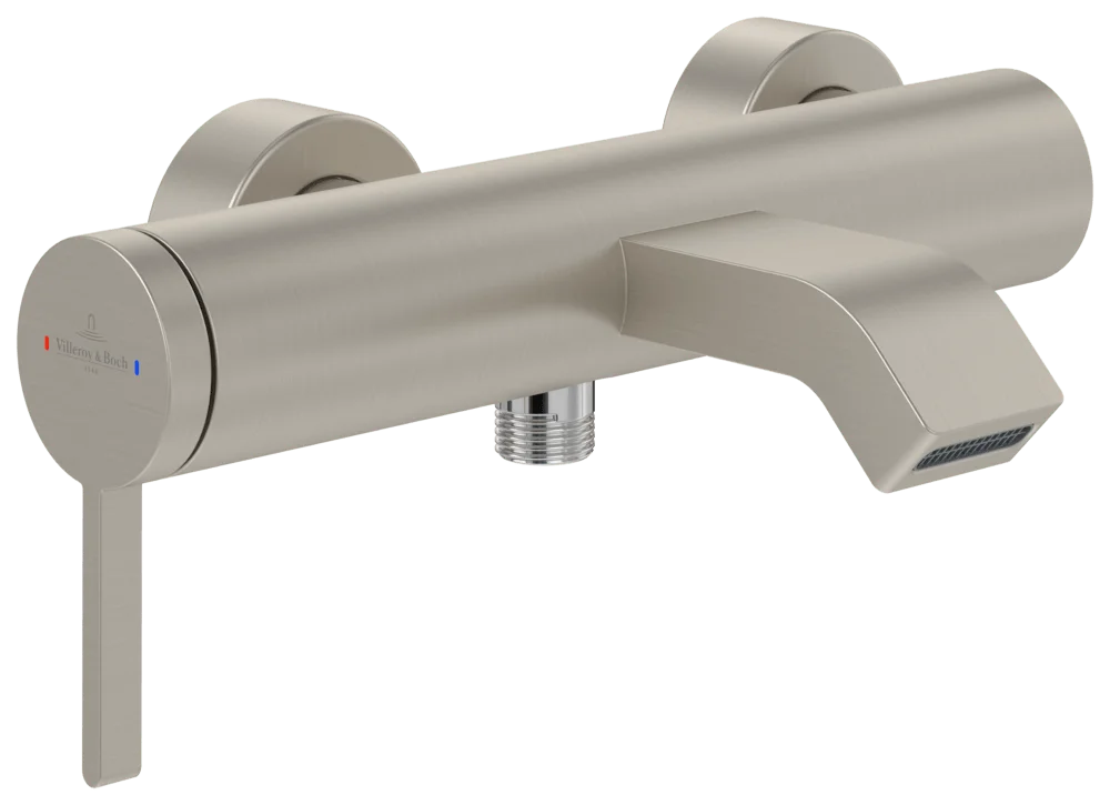 Villeroy & Boch Einhebel-Badewannenarmatur Dawn, Brushed Nickel Matt, 173 x 274 x 111 mm, Wandmontage Villeroy & Boch Einhebel-Badewannenarmatur Dawn, Brushed Nickel Matt, 173 x 274 x 111 mm, Wandmontage