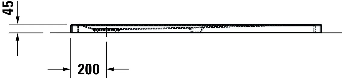 Duravit rechteck Duschwanne „Tempano“ 140 × 90 cm
