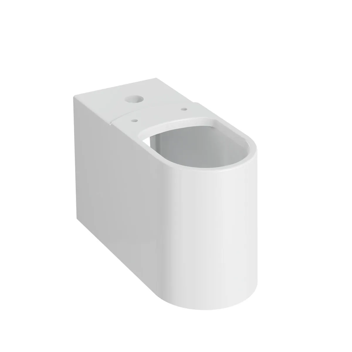 New Metropole Halbsäule zu Aufsatzschale rund Weiß Hochglanz New Metropole Halbsäule zu Aufsatzschale rund Weiß Hochglanz