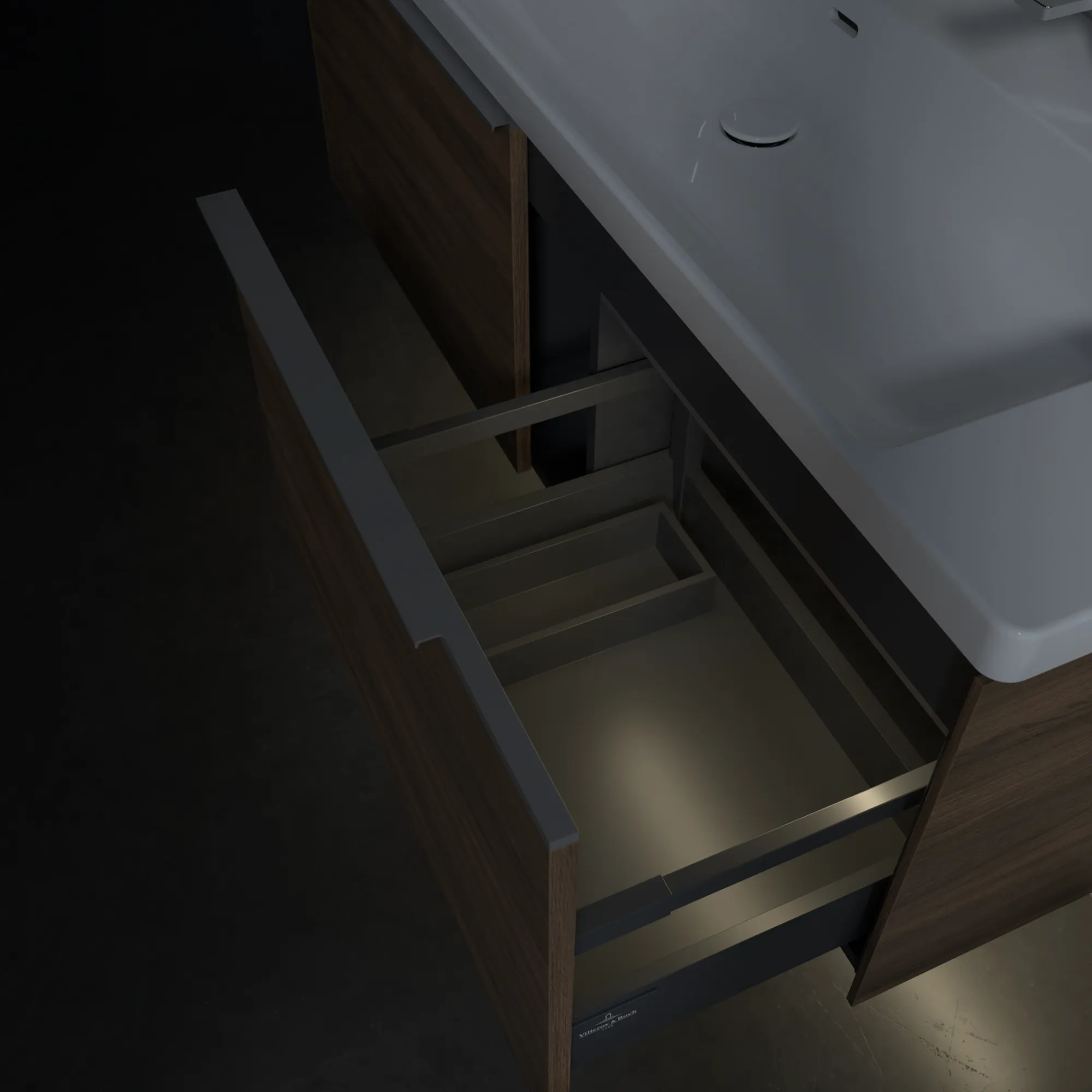 Villeroy & Boch Waschbeckenunterschrank Subway 3.0 Arizona Oak, 1272x429x462 mm, mit Beleuchtung und SoftClosing