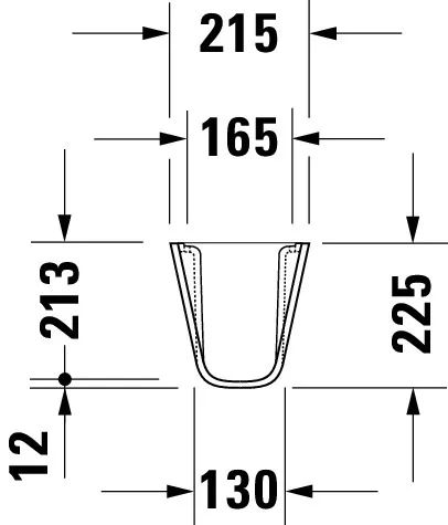 Halbsäule D-Code für 070545, weiß