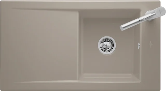 Villeroy & Boch Timeline 50 Einbauspüle, 900x510 mm, Keramik, Almond CeramicPlus