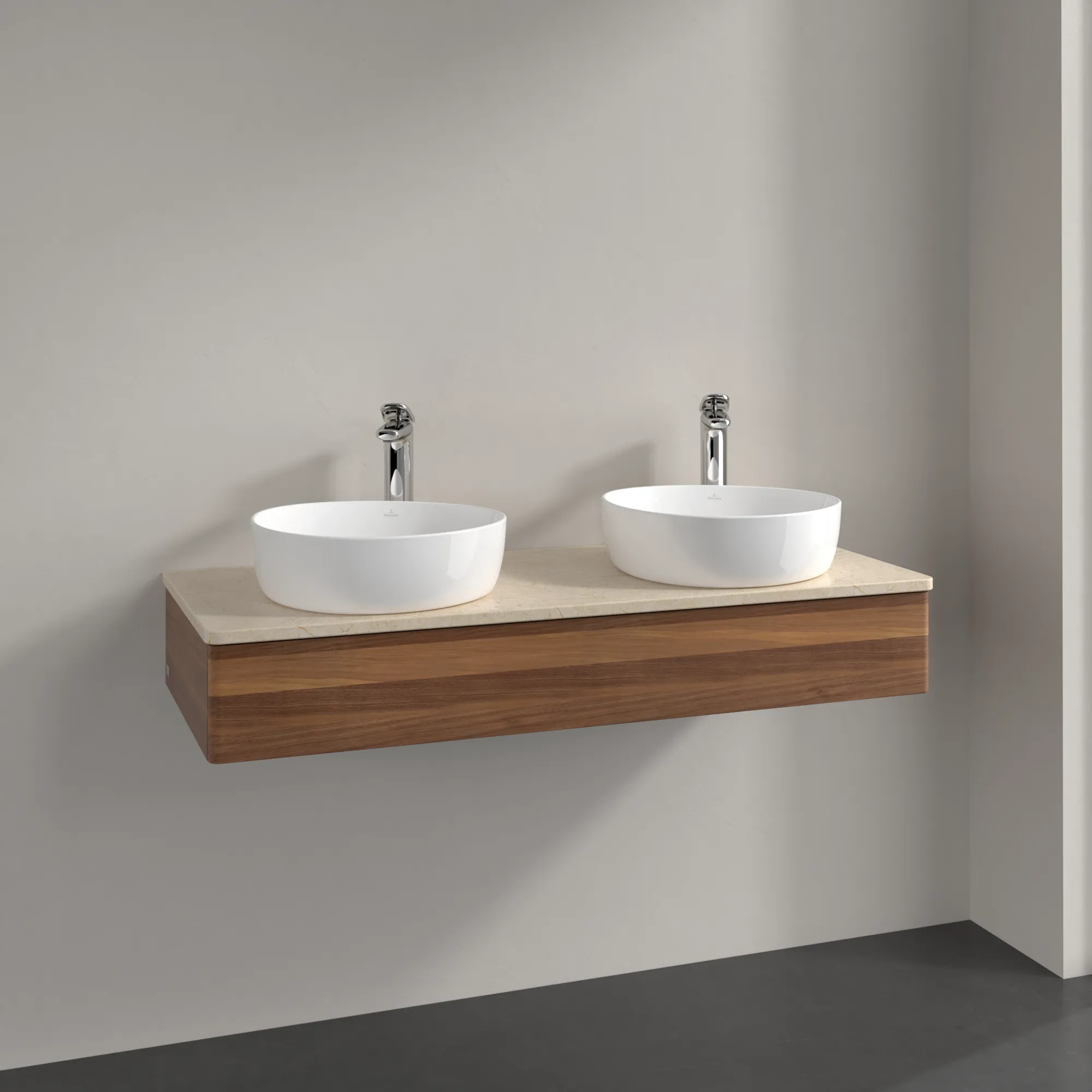 Villeroy & Boch Antao L13_5 Waschbeckenunterschrank 1200x190x500mm Warm Walnut