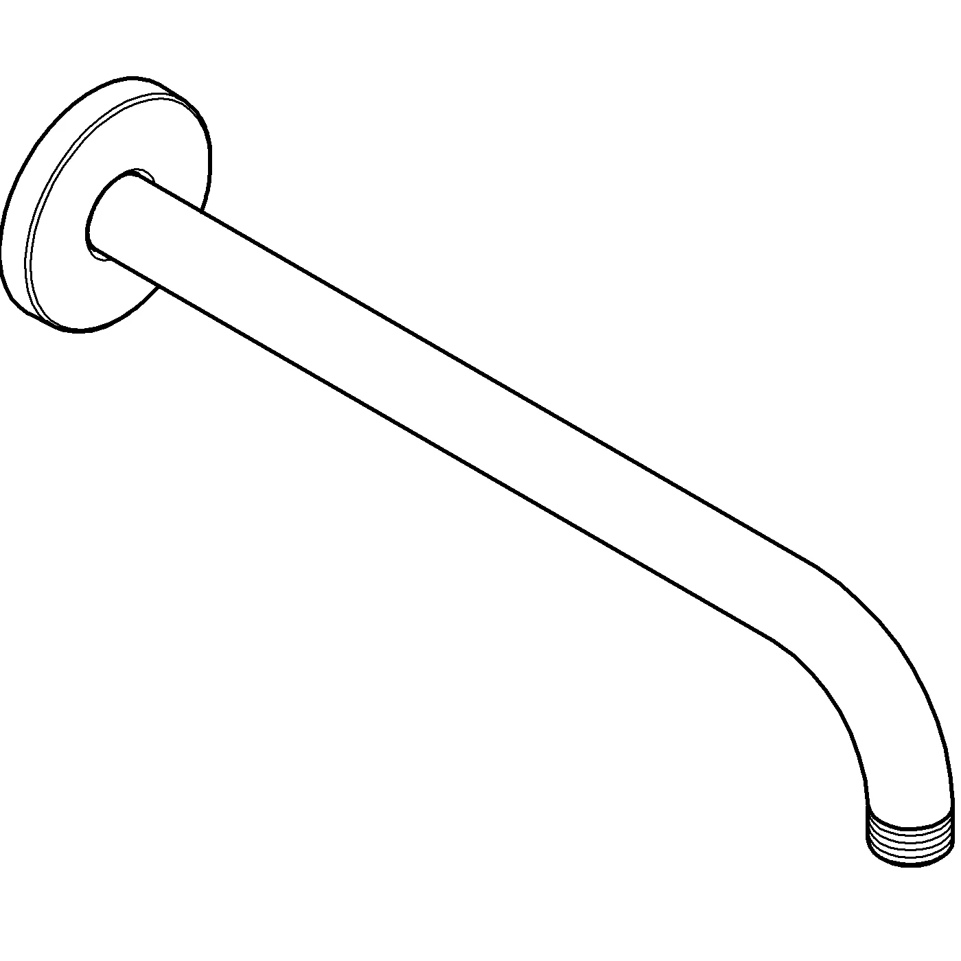 Grohe Rainshower Brausearm 28576, 286mm Ausladung, chrom Grohe Rainshower Brausearm 28576, 286mm Ausladung, chrom