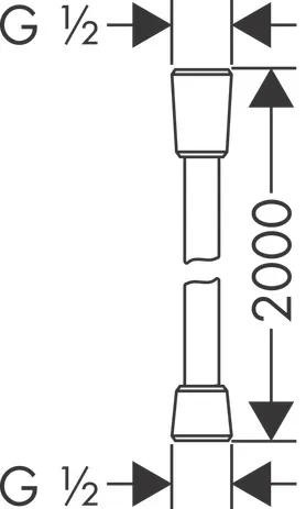 Brauseschlauch Axor 2000mm chrom