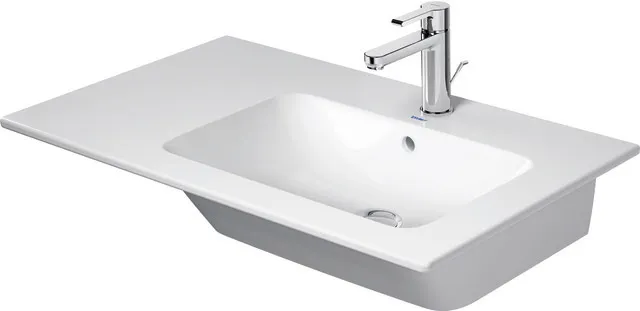 Wandwaschtisch „ME by Starck“, mit Überlauf, Hahnlochposition mittig in Weiß Hochglanz Becken: rechts / Farbe: Weiß Hochglanz / Größe: 83 × 49 cm / Hahnlochbohrung: mit 1×1 Hahnlochbohrung / Hahnlochposition: mittig / Oberflächenveredelung: mit WonderGliss / Überlauf: mit Überlauf Wandwaschtisch „ME by Starck“, mit Überlauf, Hahnlochposition mittig in Weiß Hochglanz Becken: rechts / Farbe: Weiß Hochglanz / Größe: 83 × 49 cm / Hahnlochbohrung: mit 1×1 Hahnlochbohrung / Hahnlochposition: mittig / Oberflächenveredelung: mit WonderGliss / Überlauf: mit Überlauf