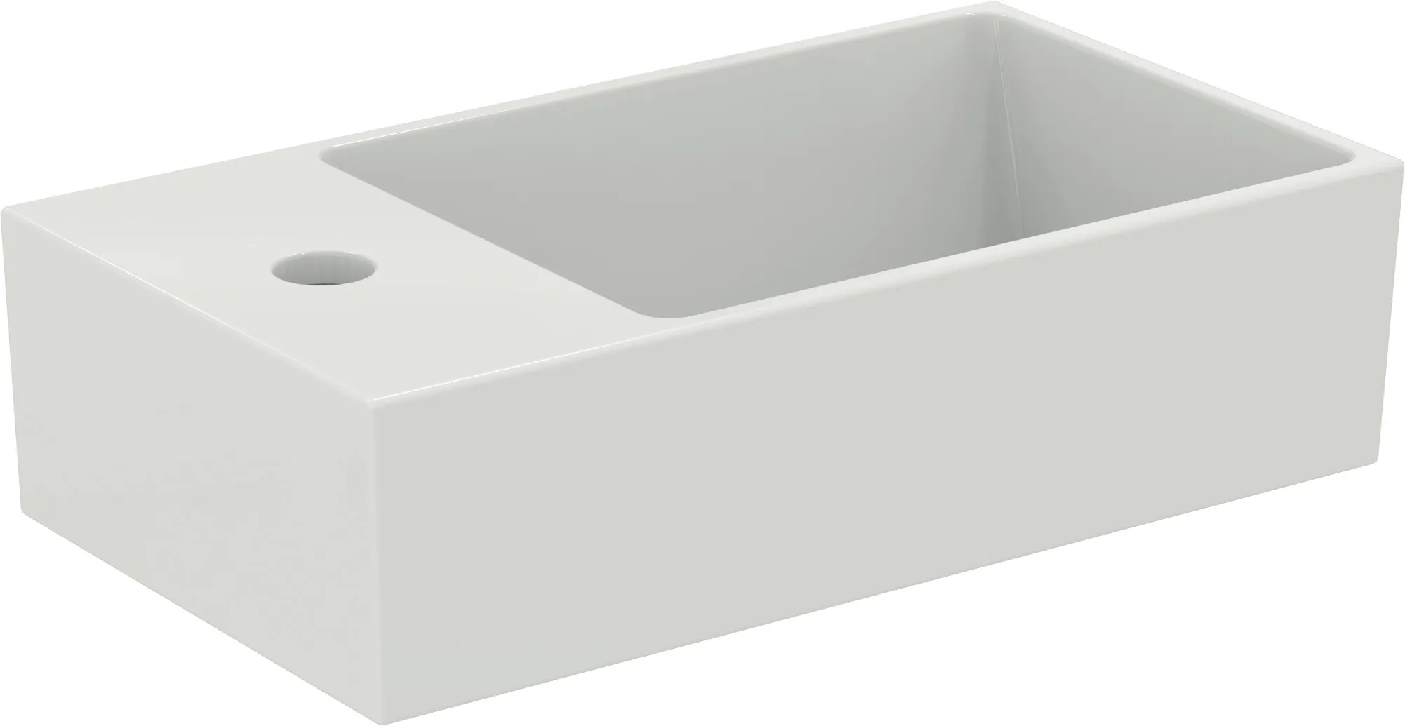 Ideal Standard Handwaschbecken Extra, 1 Hahnloch links, Weißen Alpin mit IdealPlus, 450x250x150 mm Ideal Standard Handwaschbecken Extra, 1 Hahnloch links, Weißen Alpin mit IdealPlus, 450x250x150 mm