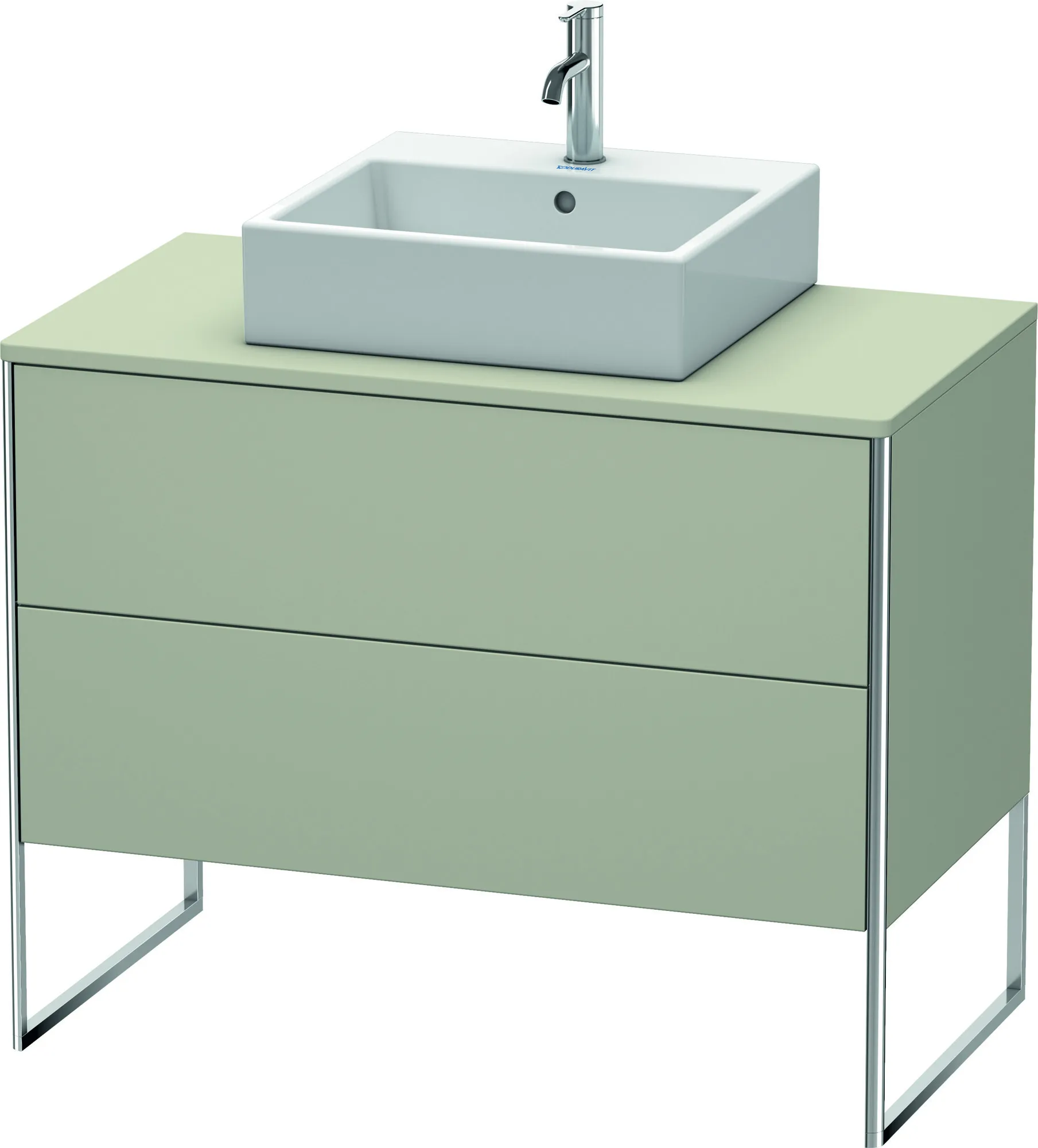 Duravit Waschtischunterschrank bodenstehend „XSquare“ 100 × 77,8 × 54,8 cm Taupe Seidenmatt Duravit Waschtischunterschrank bodenstehend „XSquare“ 100 × 77,8 × 54,8 cm Taupe Seidenmatt
