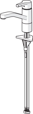 Hansa Einhand-Küchenarmatur „Paleno“ Ausladung 216 mm in chrom Hansa Einhand-Küchenarmatur „Paleno“ Ausladung 216 mm in chrom
