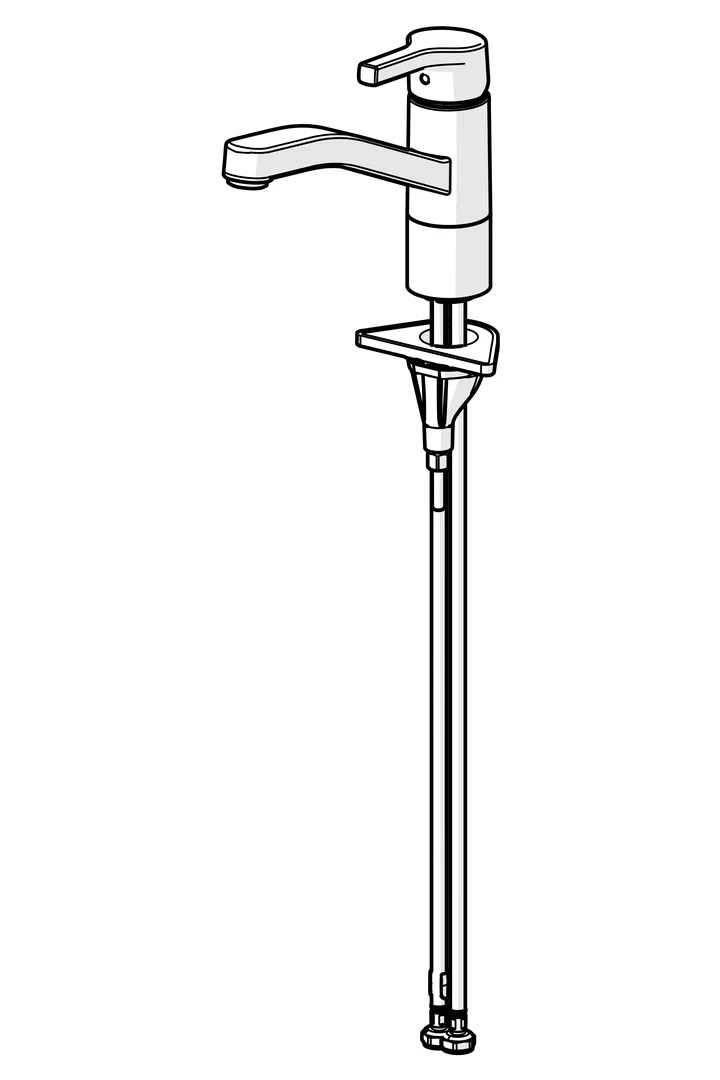 HansaPALENO Einhebelmischer Küchenarmatur Chrom 216 mm DN15