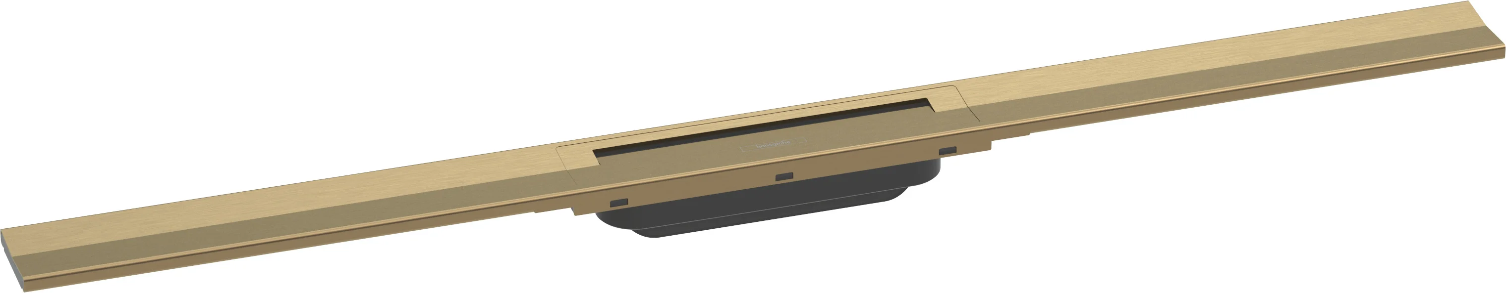 Hansgrohe RainDrain Flex Duschrinne 900 mm, Brushed Bronze, höhenverstellbar, zweiseitige Montage, bis zu 60 l/min Ablaufleistung