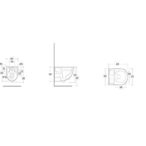 Kludi-CLEANTRONIC Wandhängendes Dusch-WC, komplettes Smart-WC Weiß glänzend Kludi-CLEANTRONIC Wandhängendes Dusch-WC, komplettes Smart-WC Weiß glänzend