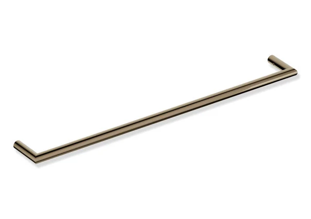 HEWI Badetuchhalter System 162, Edelstahl PVD, Achsmaß 600 mm, Tiefe 75 mm, Bronze glänzend