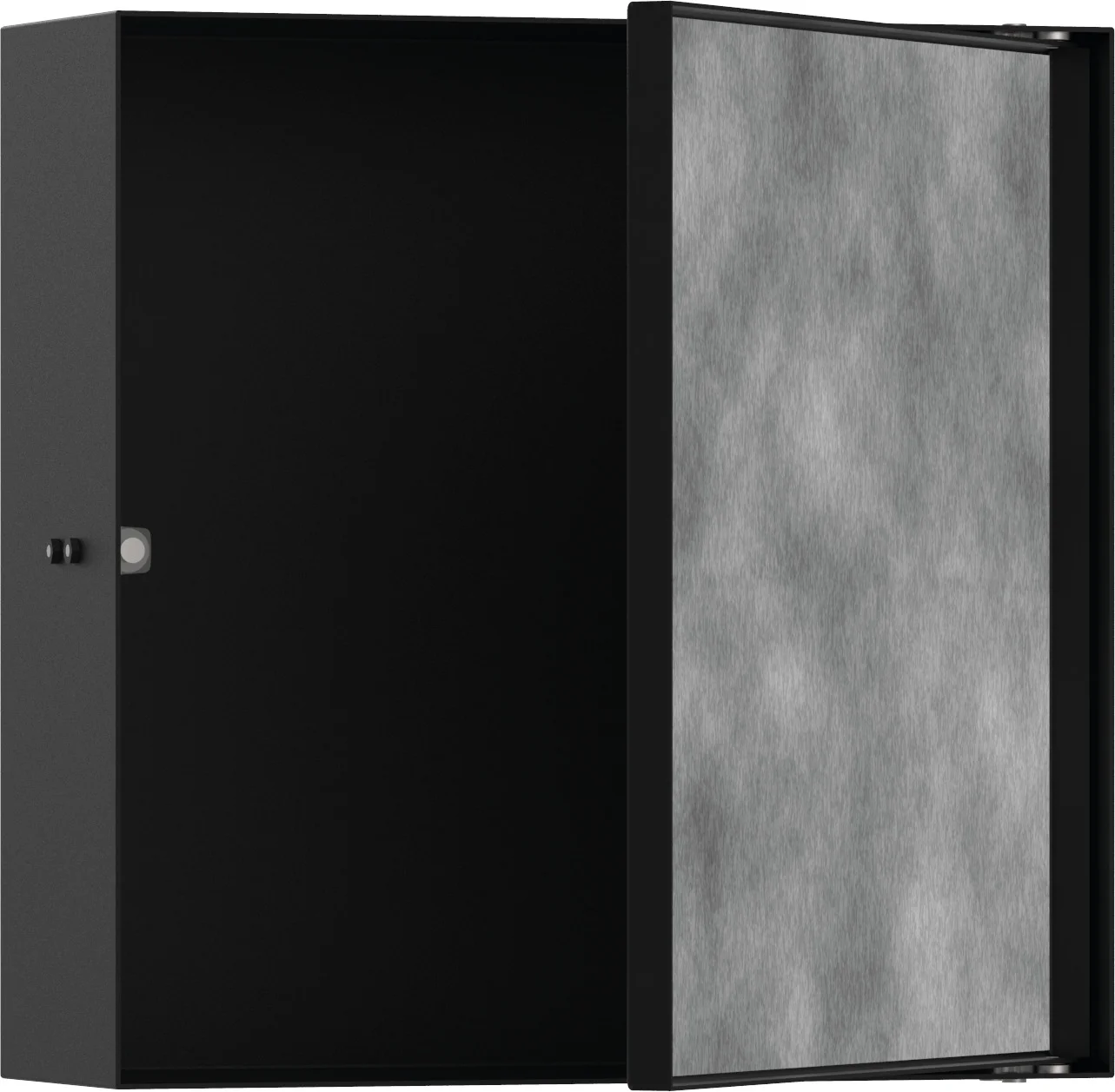 Hansgrohe XtraStoris Rock Wandnische, befliesbar, Mattschwarz, 300 x 300 x 100 mm, Einbautiefe 100 mm Hansgrohe XtraStoris Rock Wandnische, befliesbar, Mattschwarz, 300 x 300 x 100 mm, Einbautiefe 100 mm