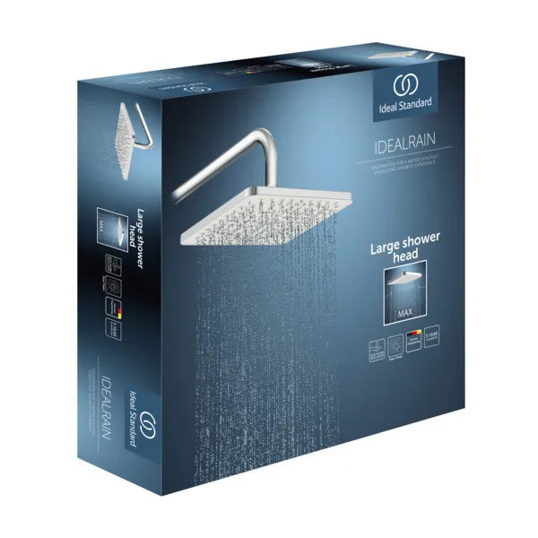 Ideal Standard IdealRain Regenbrause 260x260mm 12l Chrom Ideal Standard IdealRain Regenbrause 260x260mm 12l Chrom
