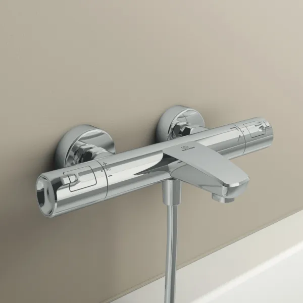 Badethermostat Aufputz Ceratherm T50 mit Handbrauseset Chrom Badethermostat Aufputz Ceratherm T50 mit Handbrauseset Chrom