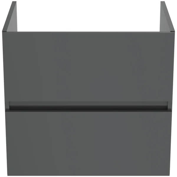 Ideal Standard Waschtischunterschrank „Eurovit+“ 60 × 55 × 44 cm Hochglanz grau lackiert