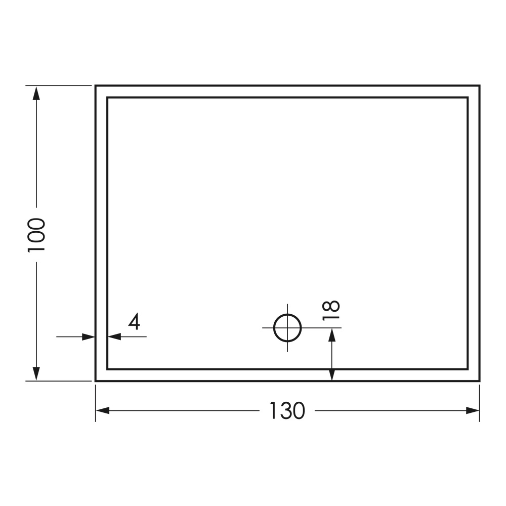 repaBAD rechteck Duschwanne „Wien“ 1300 × 1000 mm ohne Oberflächenbeschichtung, in Weiß repaBAD rechteck Duschwanne „Wien“ 1300 × 1000 mm ohne Oberflächenbeschichtung, in Weiß