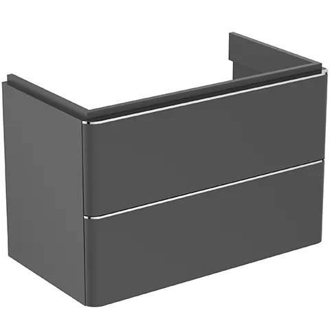Ideal Standard Adapto Auszugsfront, Anthrazit matt lackiert, 770 mm für Waschtischunterschrank