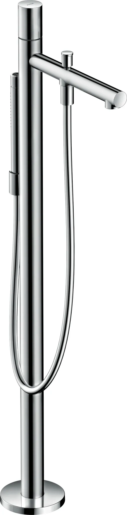Wannenmischer Axor Uno Fertigset Zerogriff zur Bodenmontage chrom