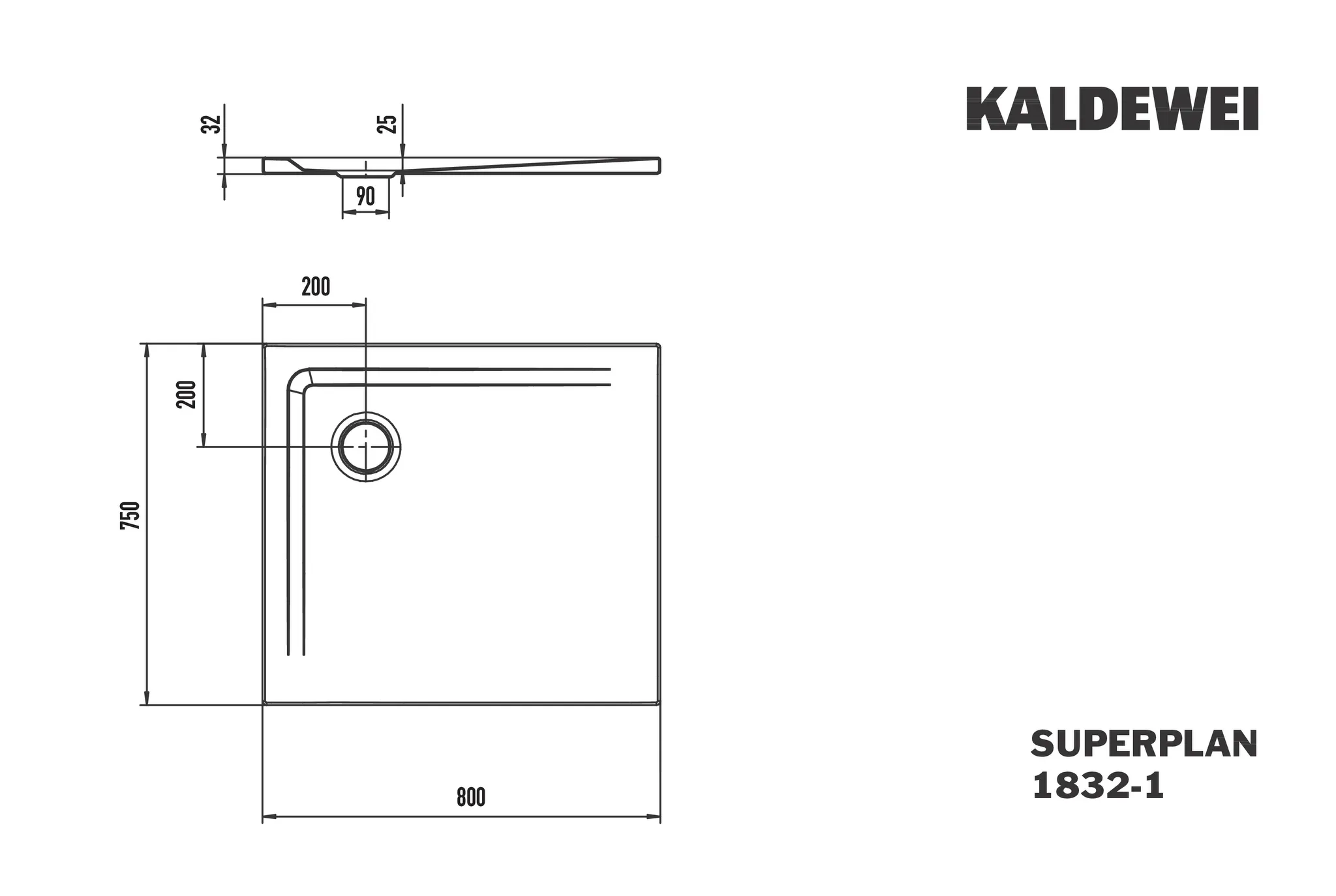 Kaldewei Duschwanne „Superplan“ 75 × 80 cm ohne Oberflächenbeschichtung, mit Perl-Effekt, in warm grey 50 Kaldewei Duschwanne „Superplan“ 75 × 80 cm ohne Oberflächenbeschichtung, mit Perl-Effekt, in warm grey 50