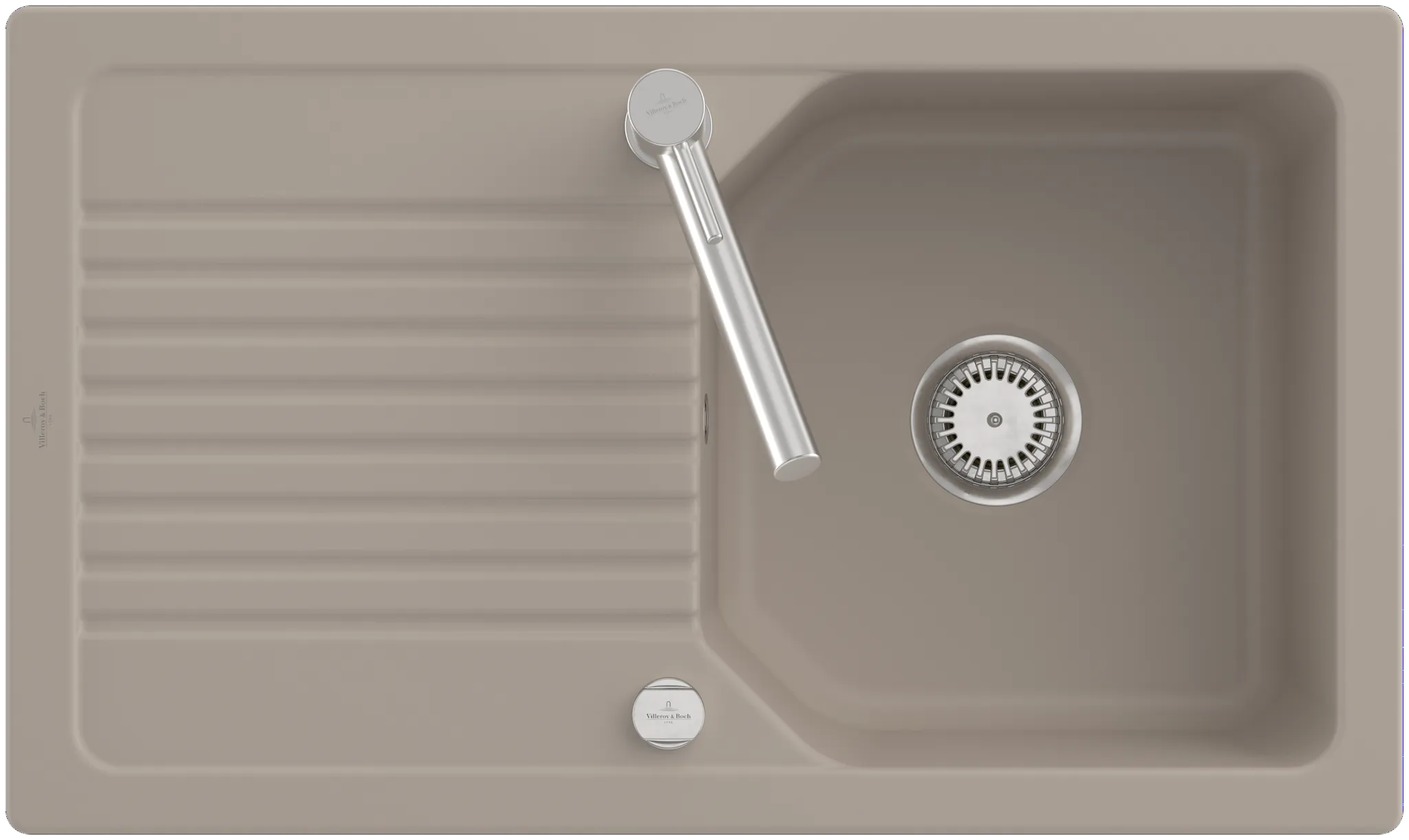Villeroy & Boch Einbau-Küchenspülbecken „Linara“ 50 860 × 510 × 200 mm in Ivory