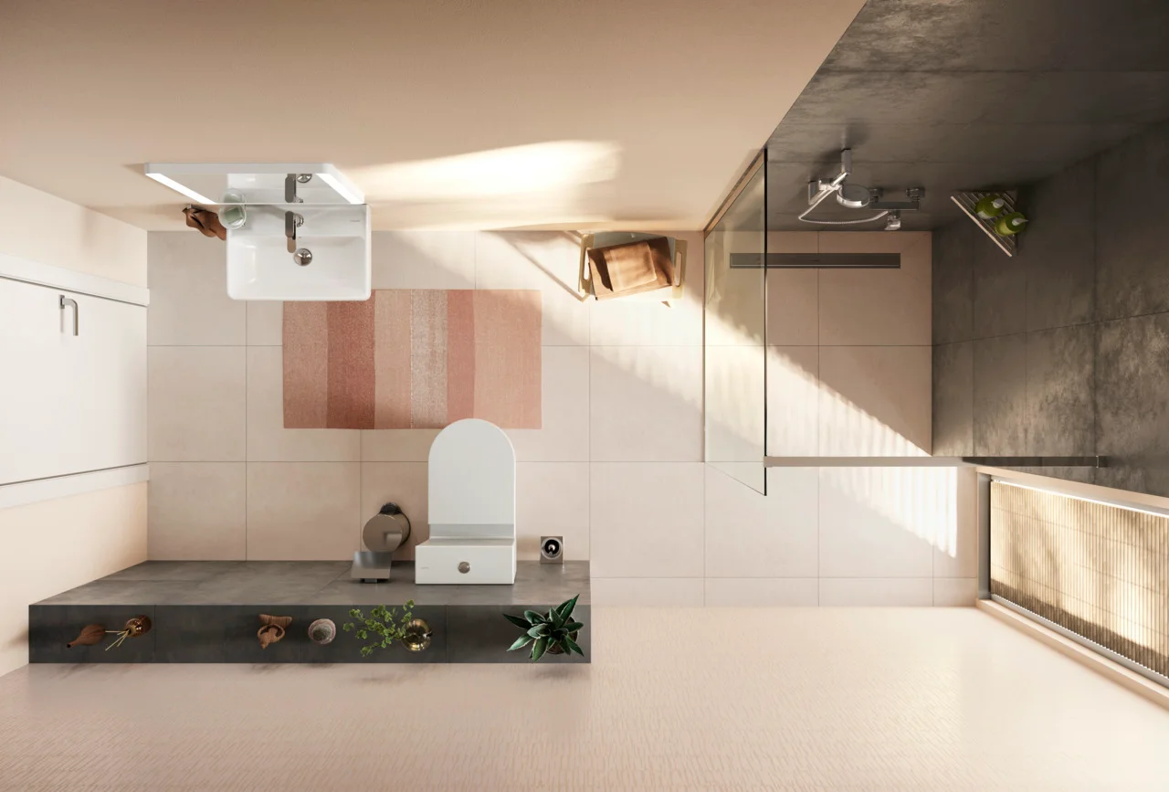 Hansgrohe AddStoris Q Toilettenpapierhalter mit Deckel, Chrom, Wandmontage, Metall, Bohrabstand 26 mm, Bohrloch-Durchmesser 6 mm