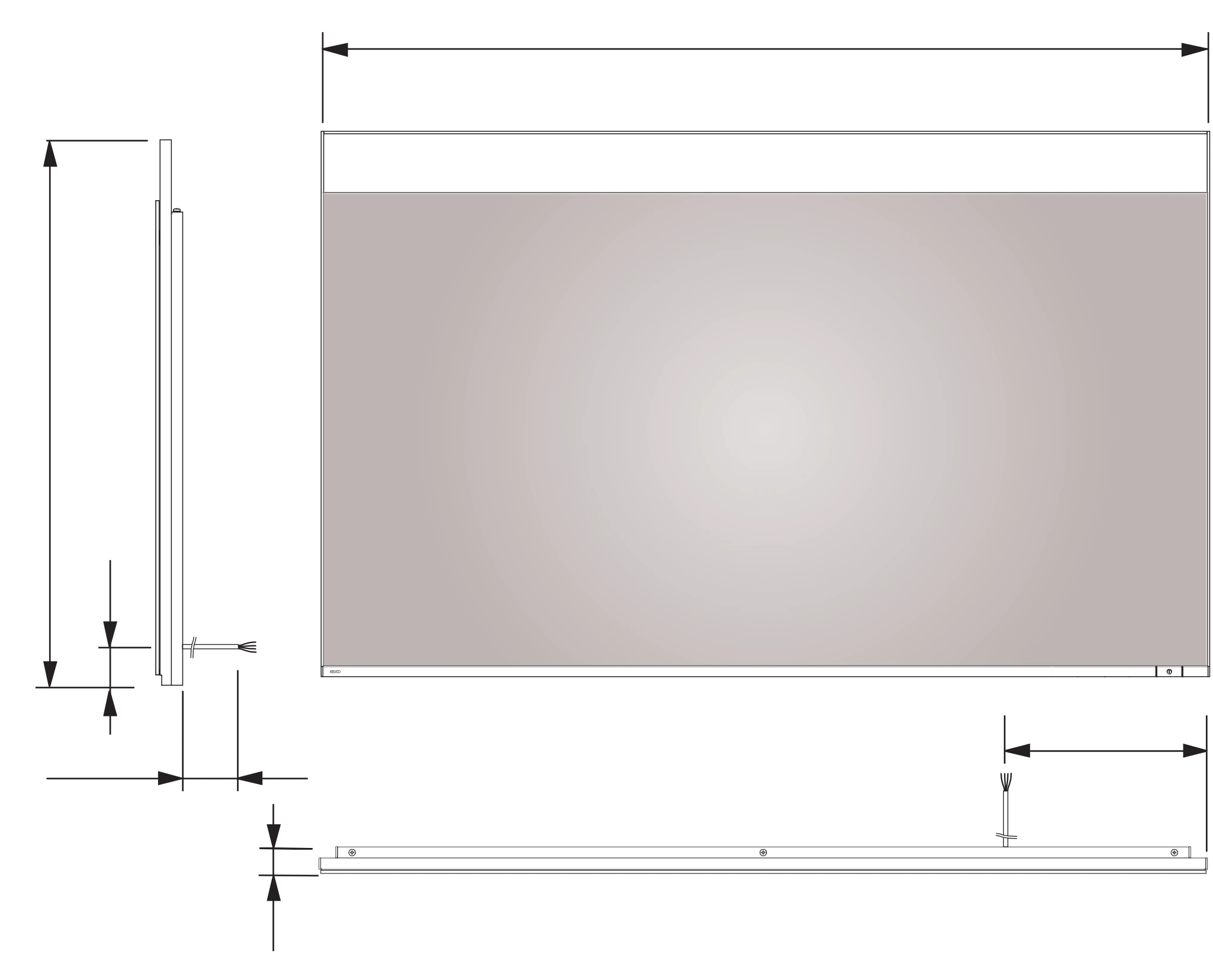 KEUCO Spiegel „Edition 400“ in Silber (eloxiert), 1760 × 650 mm KEUCO Spiegel „Edition 400“ in Silber (eloxiert), 1760 × 650 mm