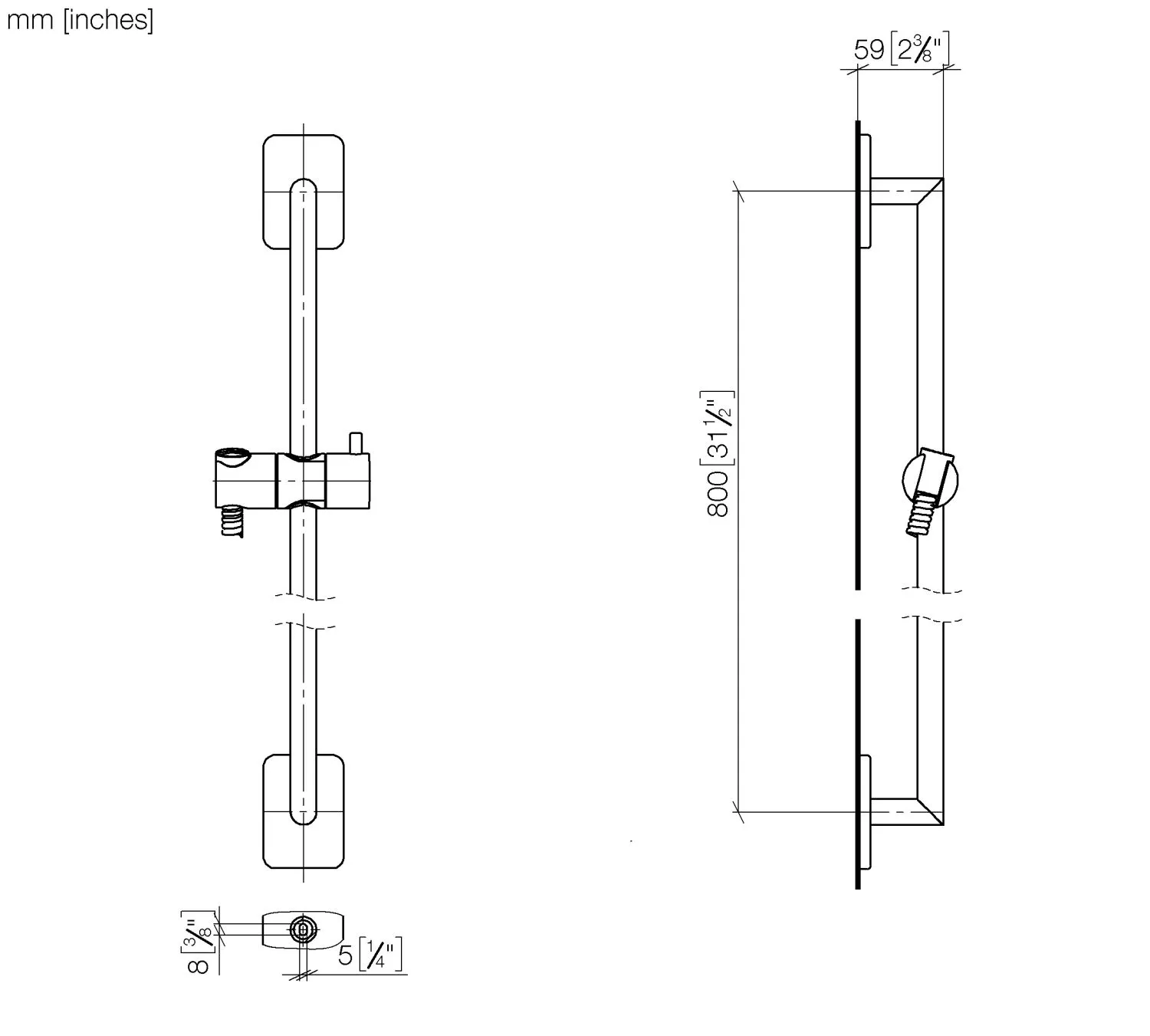 Duschgarnitur ohne Handbrause LULU Chrom 26413710 Duschgarnitur ohne Handbrause LULU Chrom 26413710