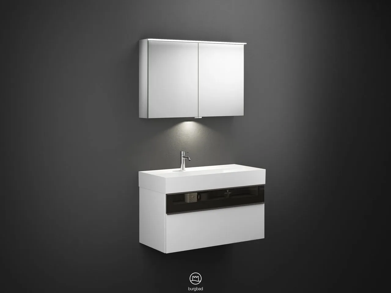 burgbad Yumo PG2 Badmöbelset SFLA102
