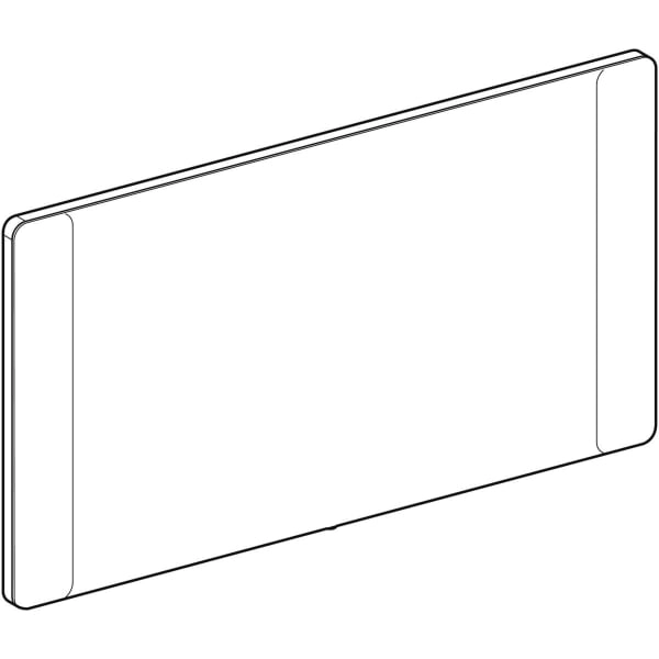 Geberit Option Square Lichtspiegel Beleuchtung beidseitig, Aluminium gebürstet, 120x65x3 cm