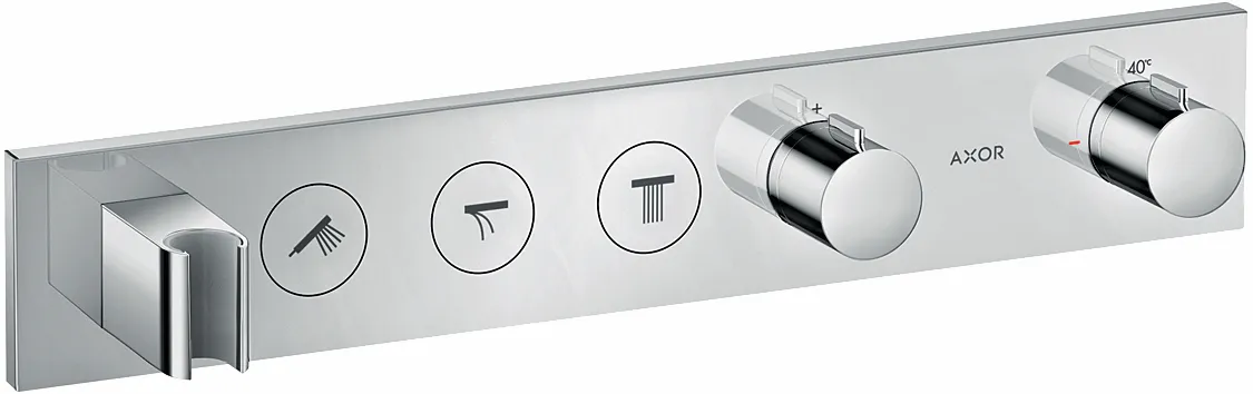 Thermostatmodul Unterputz Select Axor Fertigset 3 Verbraucher chrom