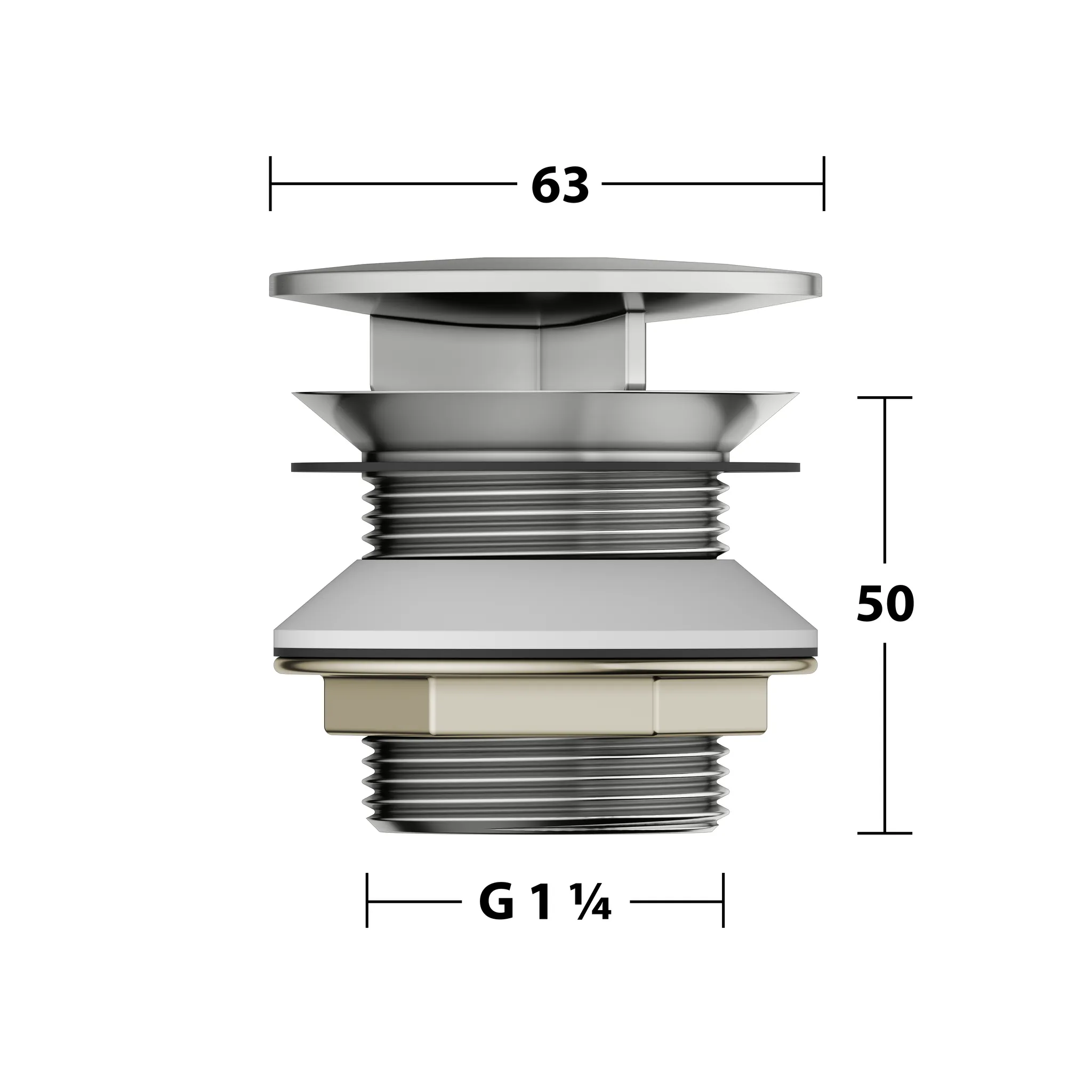 KEUCO Armaturenzubehör Schaftventil mit Haube Edelstahl-finish