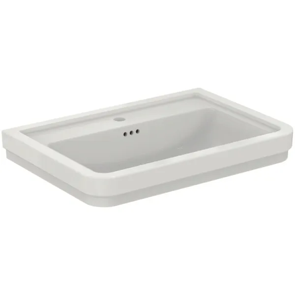 Waschbecken „Calla“ 71,5 × 50 × 17,5 cm, Hahnlochposition mittig Waschbecken „Calla“ 71,5 × 50 × 17,5 cm, Hahnlochposition mittig