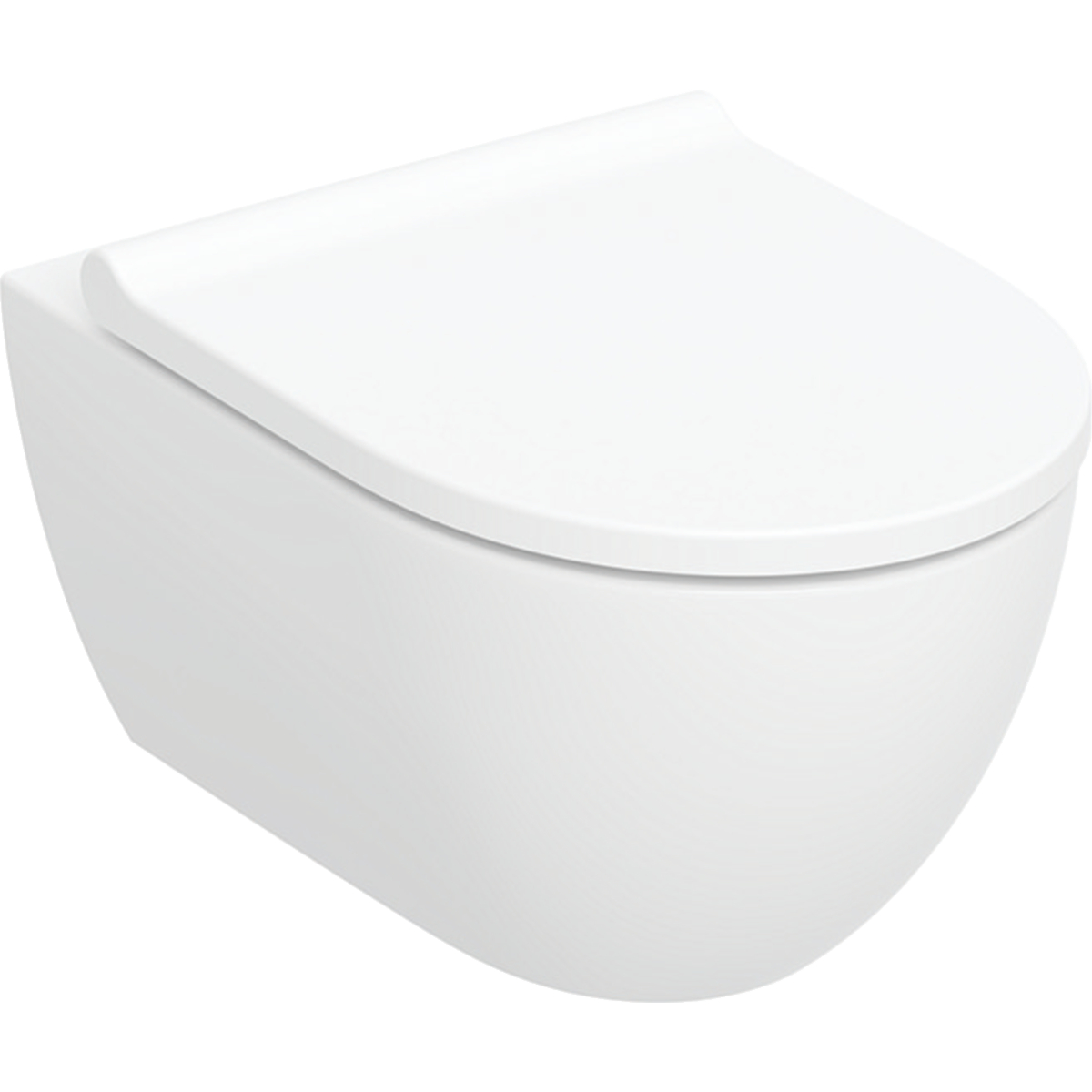 Wand-Tiefspül-WC Set mit WC-Sitz „Acanto“ geschlossene Form 