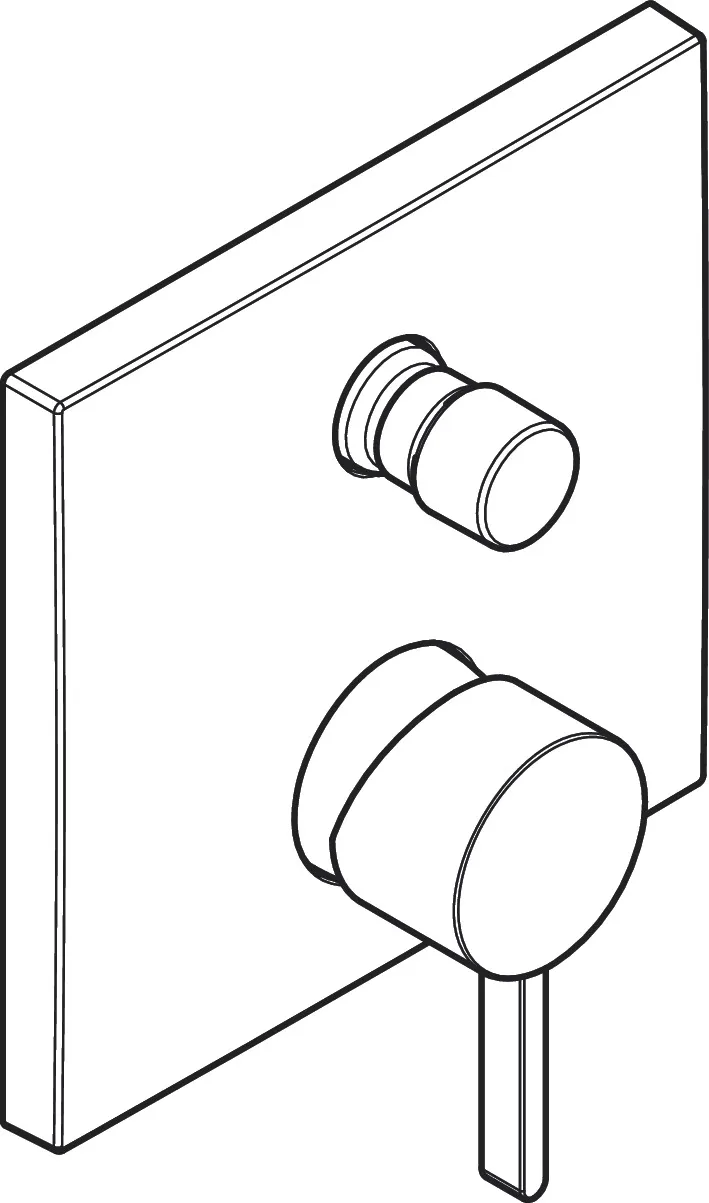 Wannenmischer Unterputz Finoris Fertigset chrom Wannenmischer Unterputz Finoris Fertigset chrom