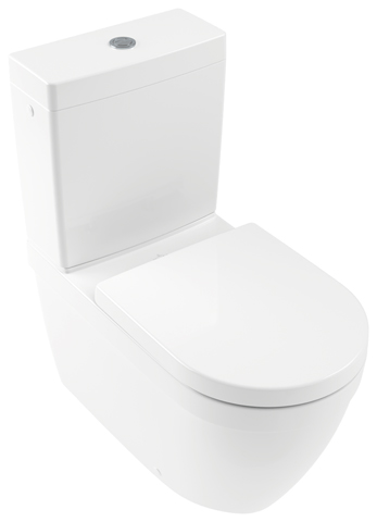 Tiefspül-WC spülrandlos für Kombination Architectura 5691R0, 370 x 700 x 400 mm, Oval, bodenstehend, Abgang waagerecht, Weiß Alpin