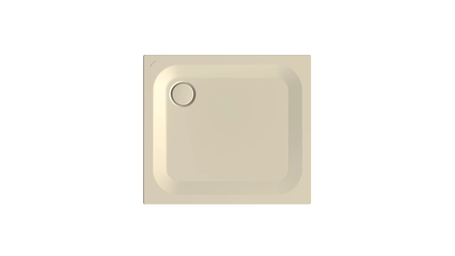 Bette rechteck Duschwanne „BetteUltra“ 900 × 800 mm ohne Oberflächenbeschichtung, mit BetteGlasur Plus, ohne Wannenträger, in Jasmin